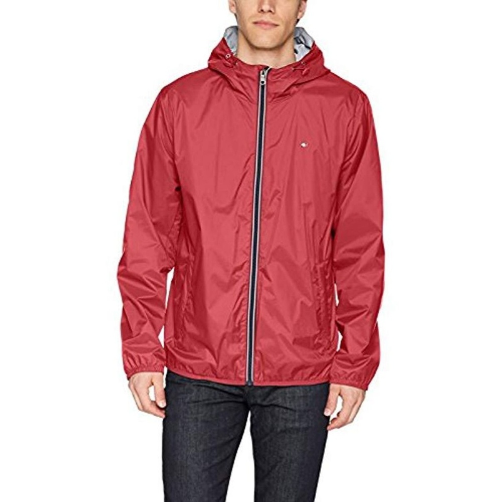 Tommy Hilfiger Rain Slicker Jacket in Red, Medium